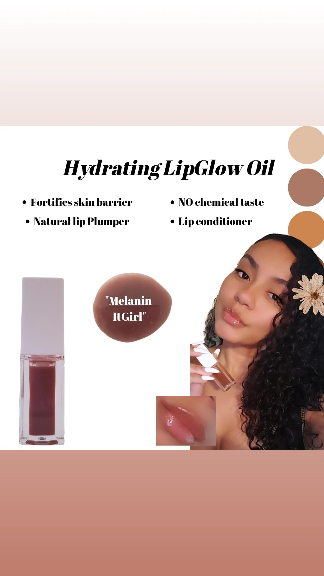 "Melanin' ItGirl" Hydrating LipGlow Oil