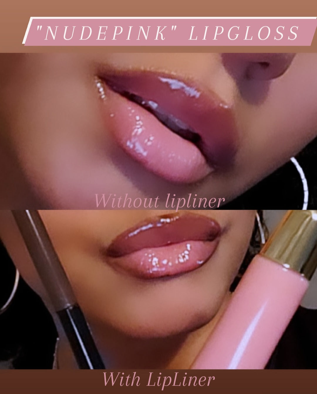 10 "Nude Pink" Lipgloss